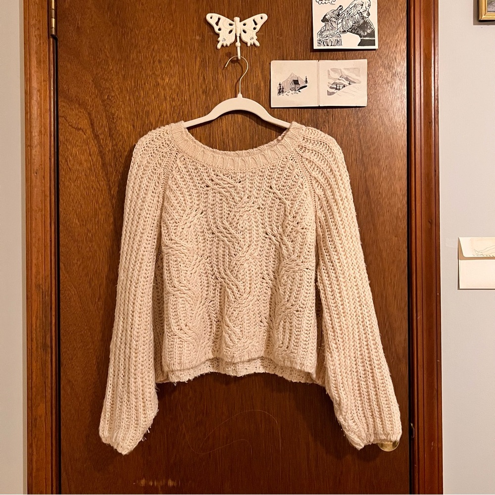 Kimchi and blue knit crop sweater